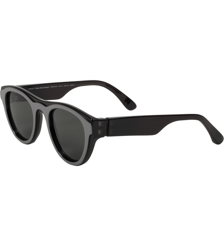 Mykita x Maison Martin Margiela Black/Black MMDUAL003 Dark Grey Solid Sunglasses Placeholder Image