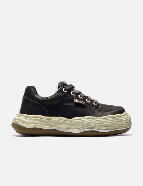 메종 미하라 야스히로 Oliver Waxed Suede Low-Top Sneakers