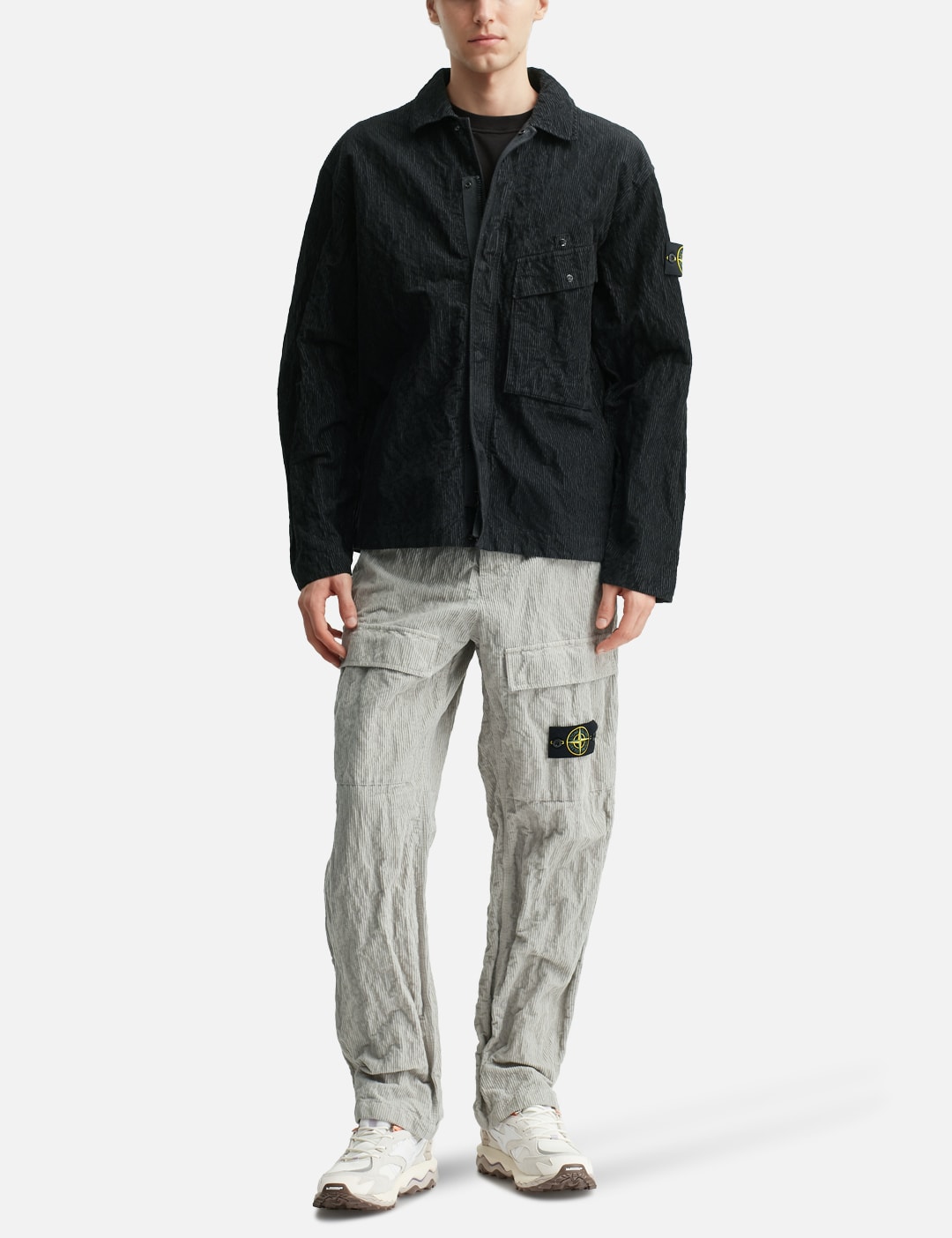 Wrinkled Corduroy 500-TC Cargo Trousers view 16
