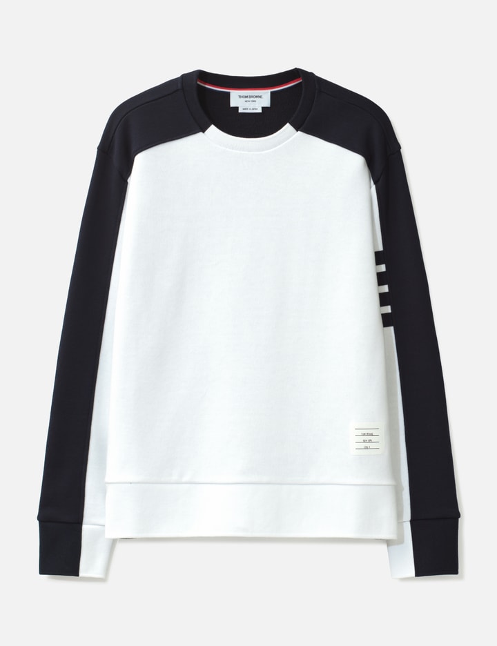 Thom Browne Colorblock Classic Loopback 4-Bar Pullover
