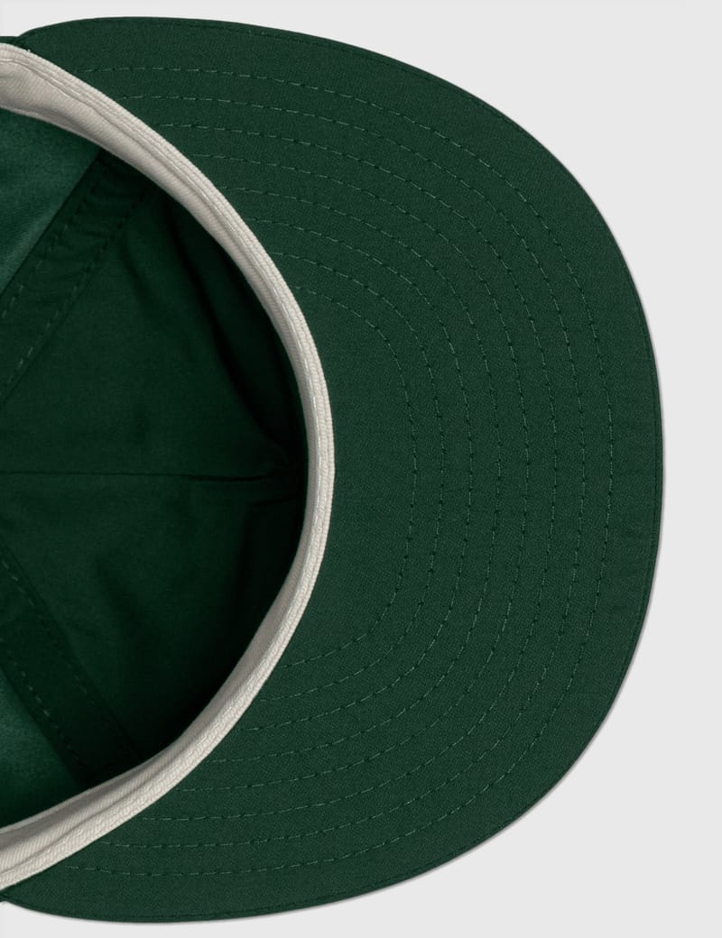 dark green fear of god essentials retro crown 9fifty strapback