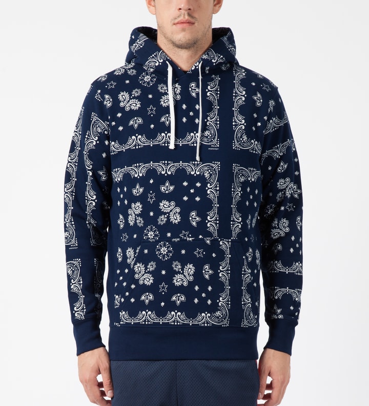 Navy Bandana Pullover Hoodie Placeholder Image