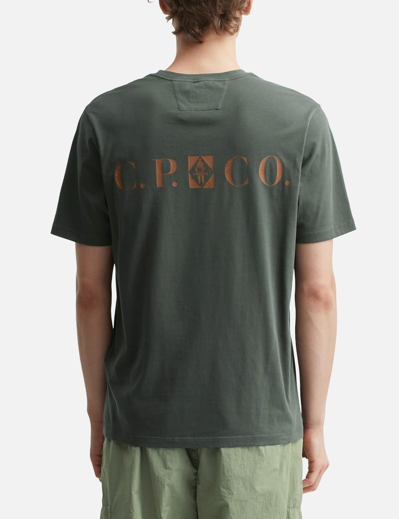 シーピーカンパニー メンズ Tシャツ トップス 30/1 Jersey Logo T-Shirt CP COMPANY｜ (30⁄1 Jersey Vertical Logo T-Shirt (18CMTS1 Tシャツ