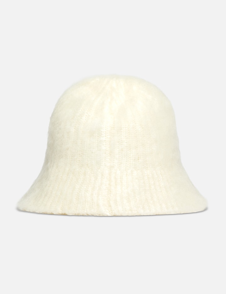 White Mohair Ami Bucket Hat Placeholder Image