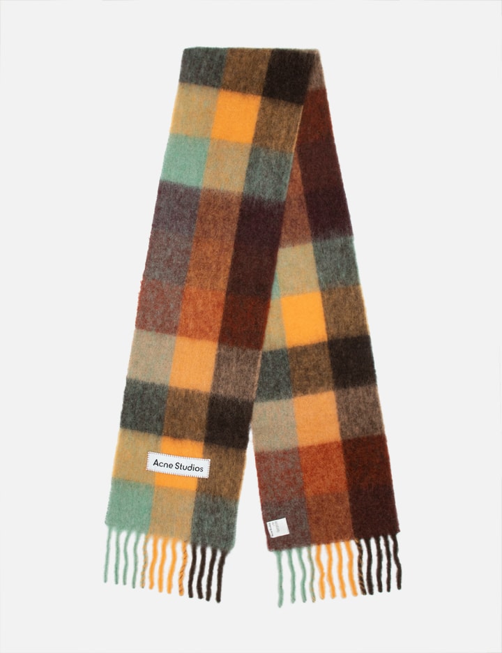 MOHAIR CHECKED SCARF Placeholder Image