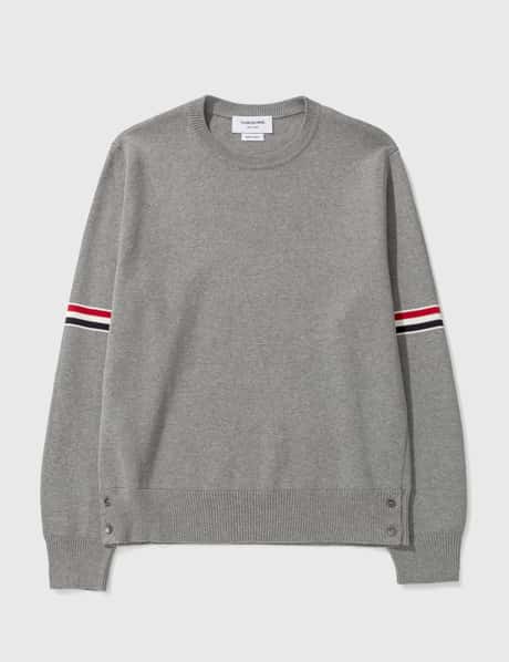 Thom Browne ミラノ ステッチ ストライプ アームバンド クルーネック プルオーバー
