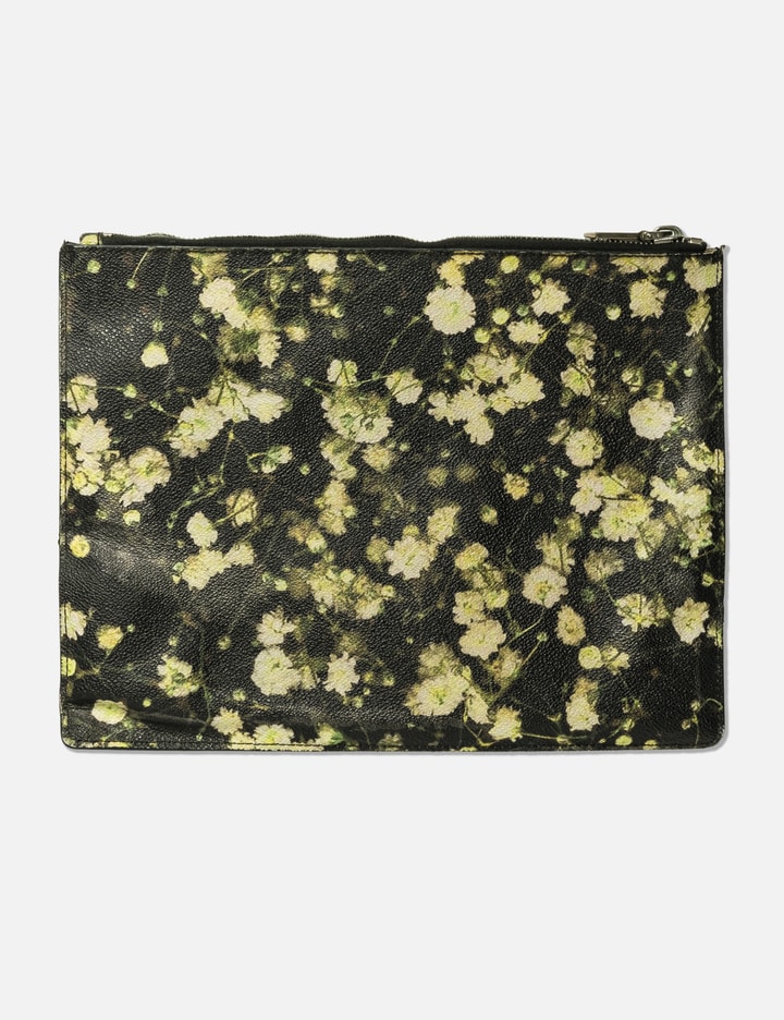 Givenchy Floral Print Coated Canvas Clutch Bag
