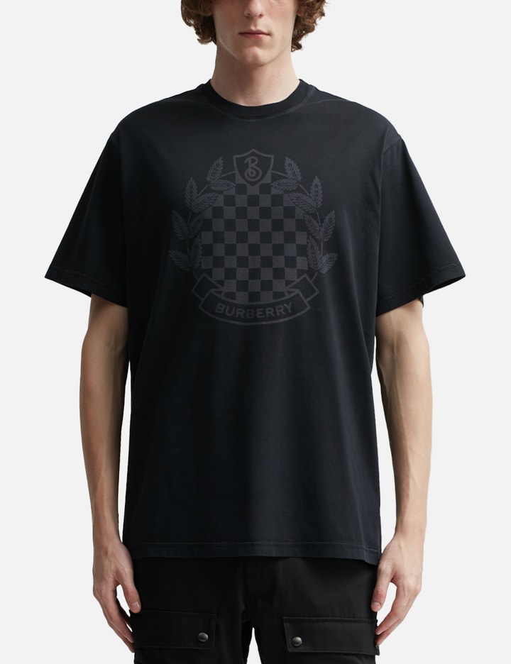 Chequered Crest Cotton T-shirt Placeholder Image