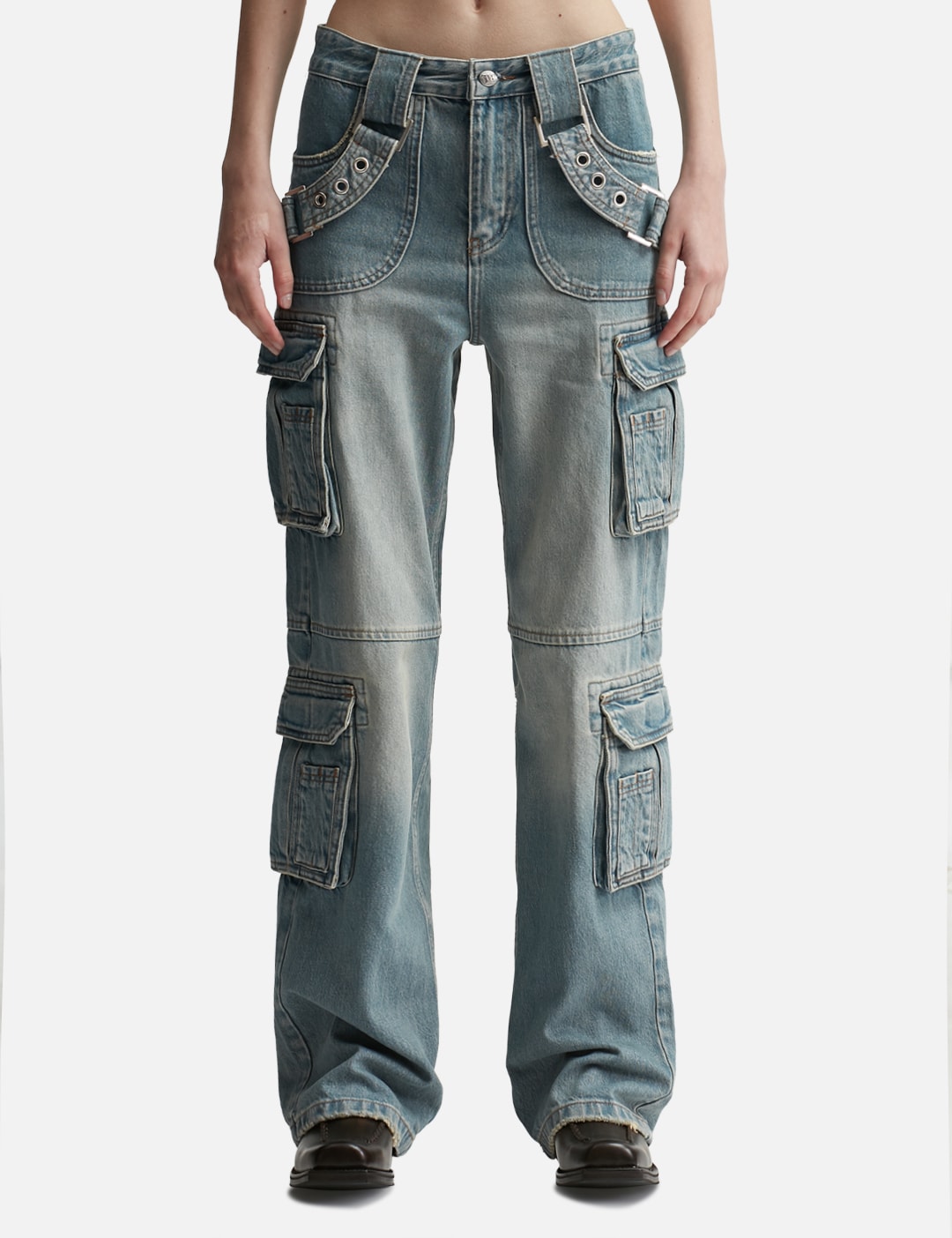 Harness Cargo Trousers Blue view 6