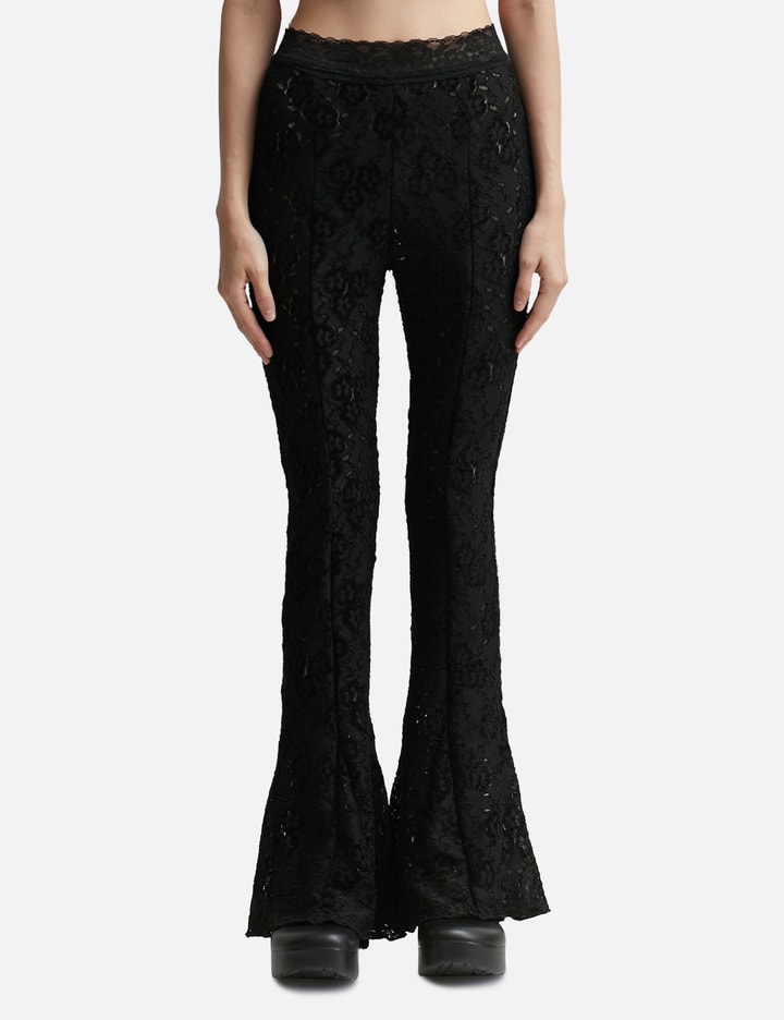 SEE-THROUGH LACE BOOTCUT PANTS Placeholder Image