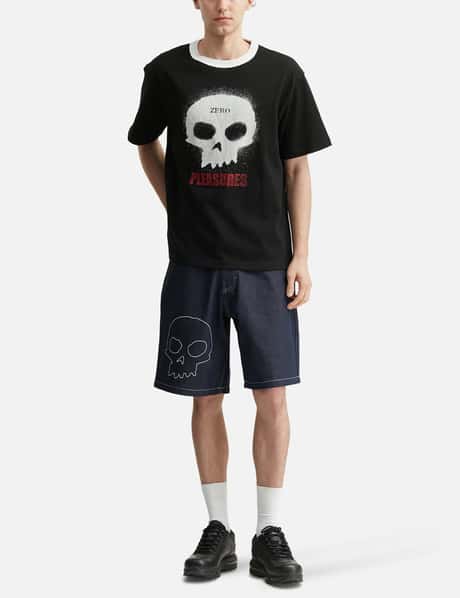 Zero X Pleasures Single Skull Heavyweight Shirt view 14