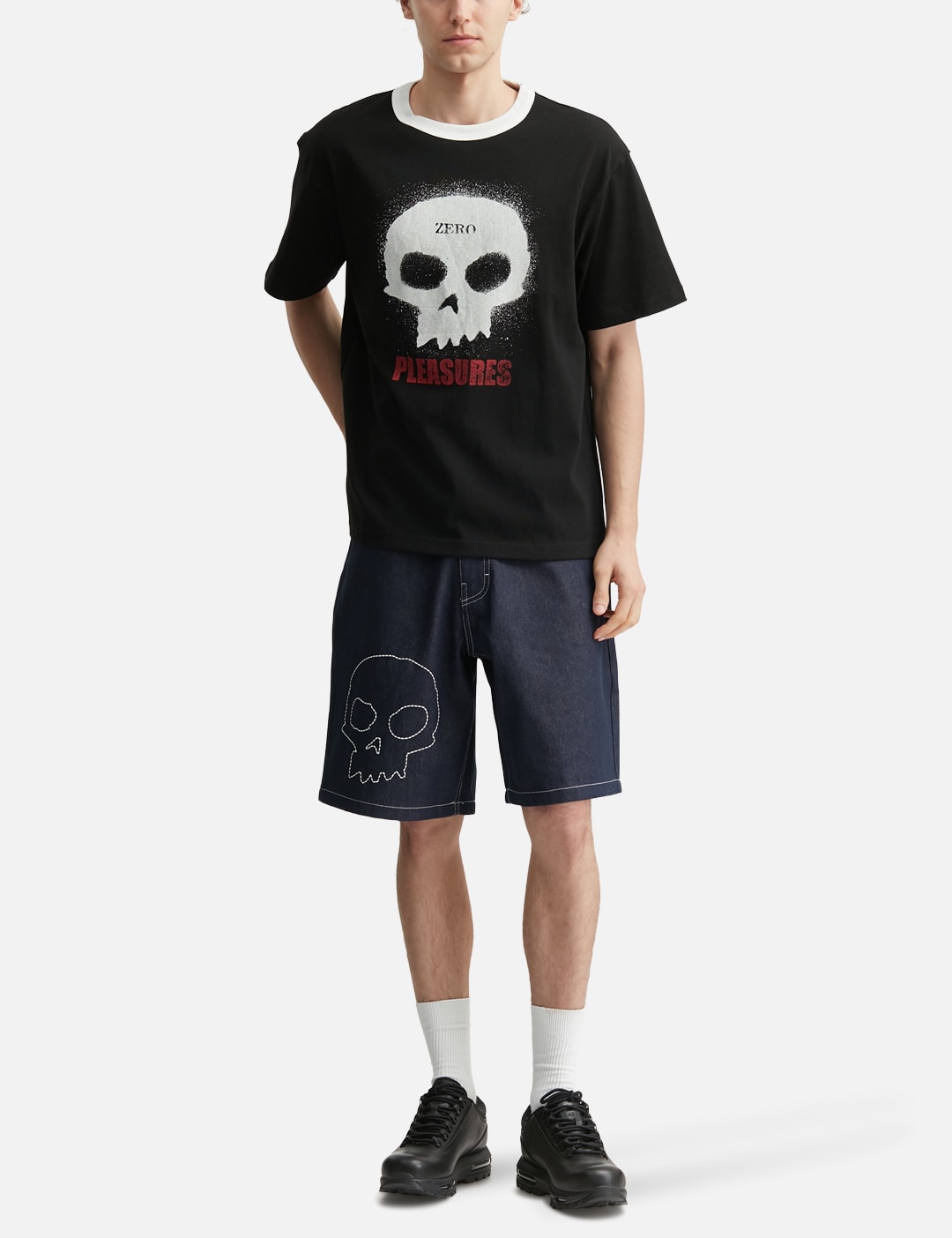 Zero X Pleasures Single Skull Heavyweight Shirt view 15