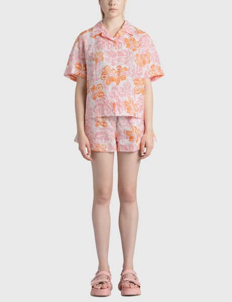 Emma Mulholland on Holiday Tropical Pajama Short Set