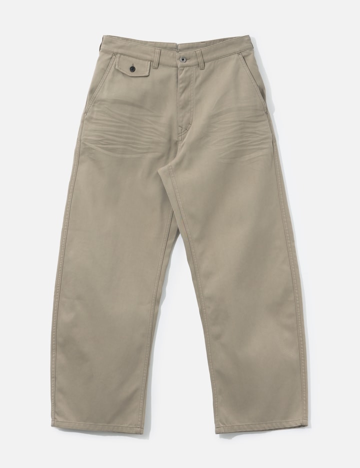 COOR Cinched Back Embossed Washed Curved Pants
