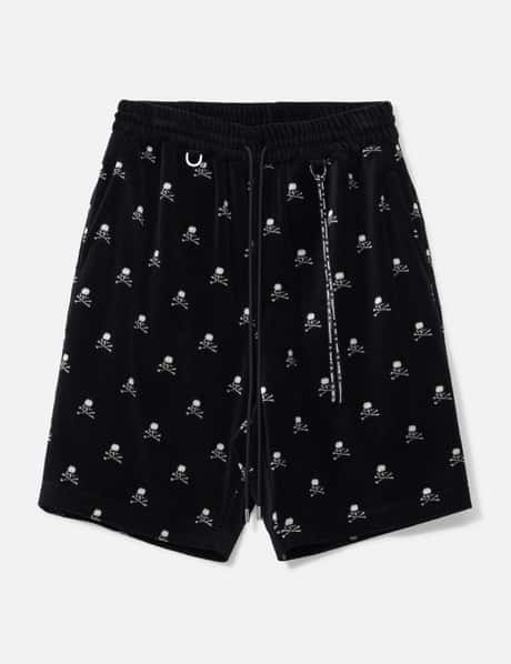 Mastermind Japan SKULL MONOGRAM VELOUR SHORTS