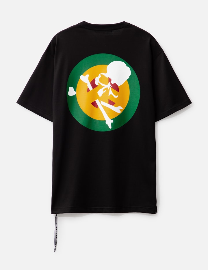 Shop Mastermind Japan Rasta Border T-shirt In Black