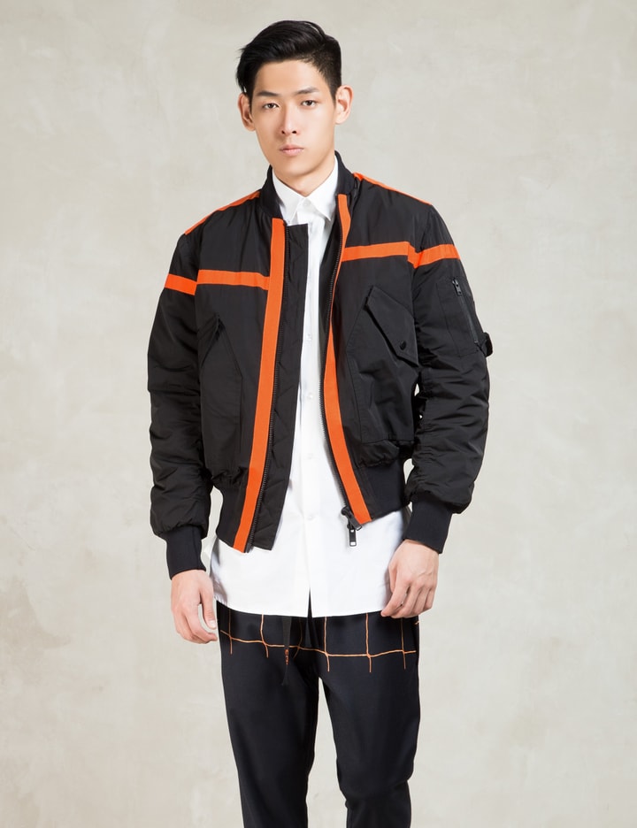 Black/orange Bomber Jacket Placeholder Image