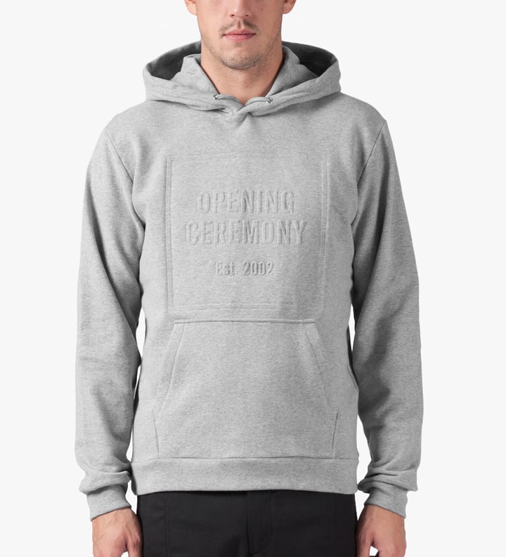 Melange Grey 3D Logo Hoodie Placeholder Image