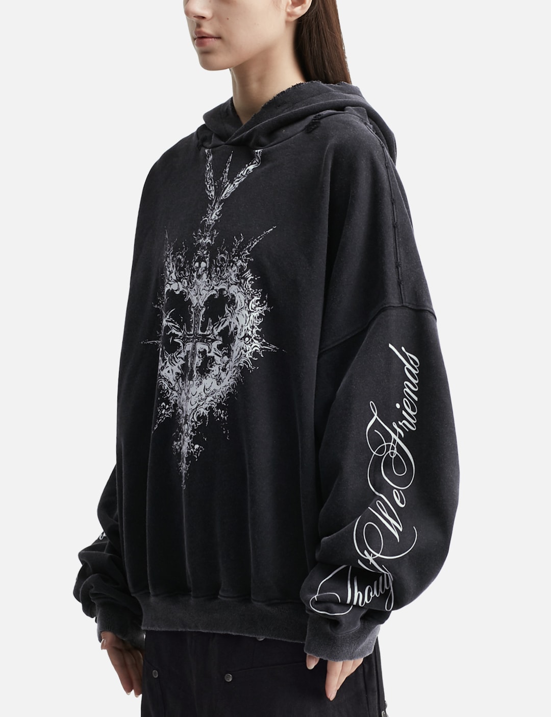 "Alis" Printed Necklace Hoodie view 14
