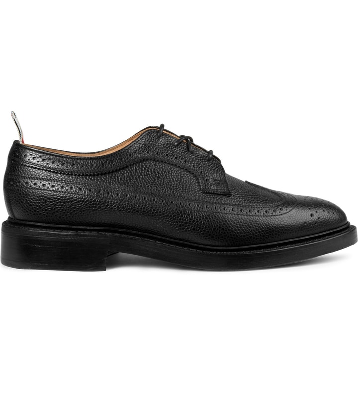 Black Leather Wingtip Brogues Shoes Placeholder Image