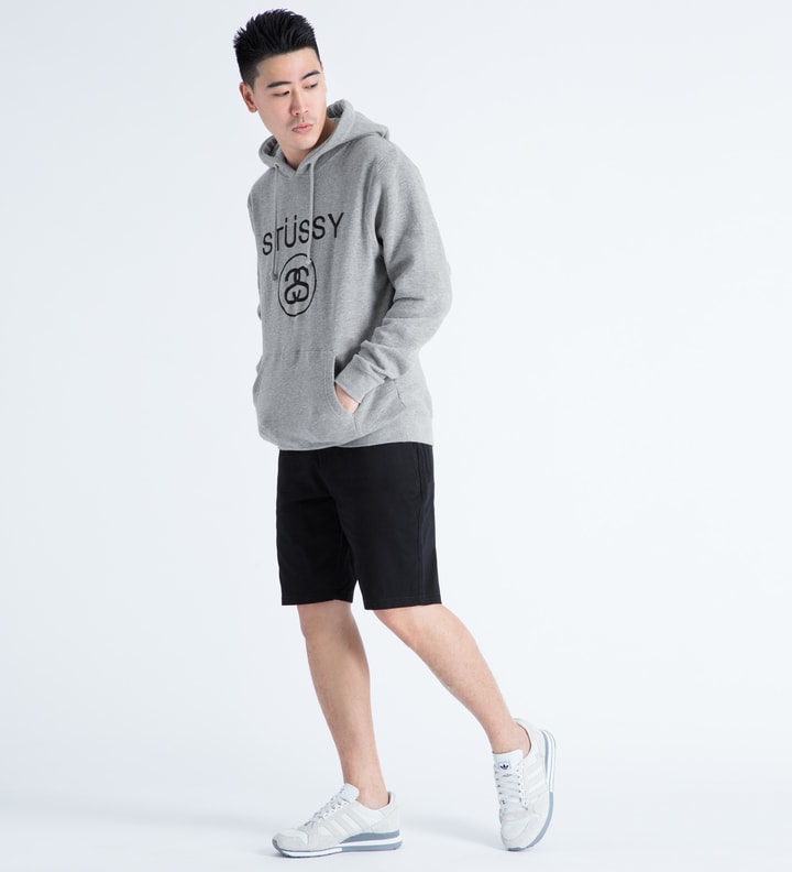 Heather Grey Stussy Link Embossed Hoodie Placeholder Image