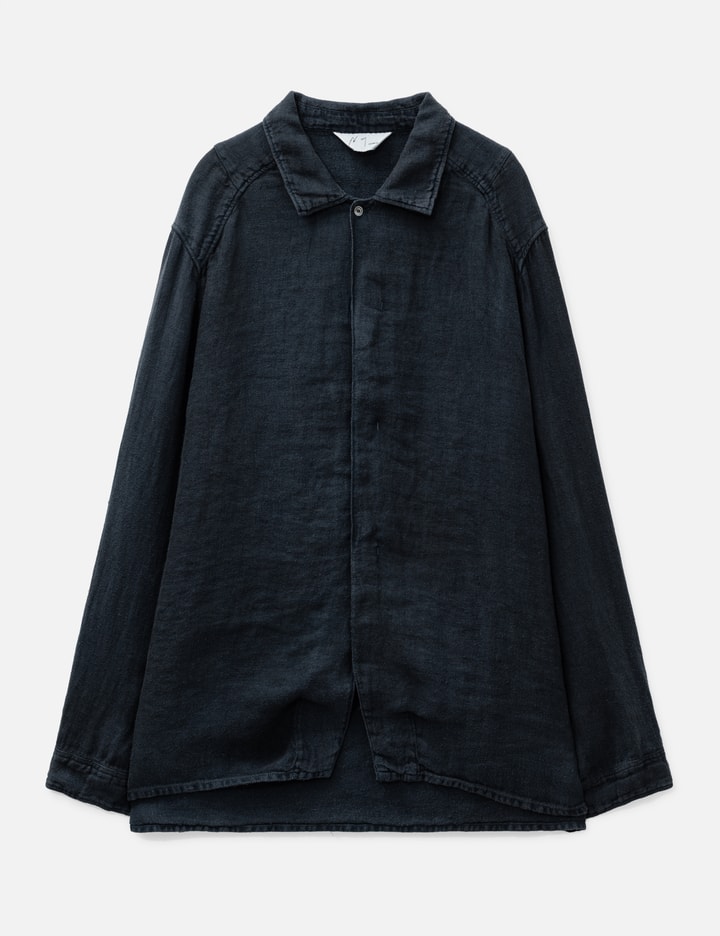 ANCELLM Aging Linen Cross-Line Shirt