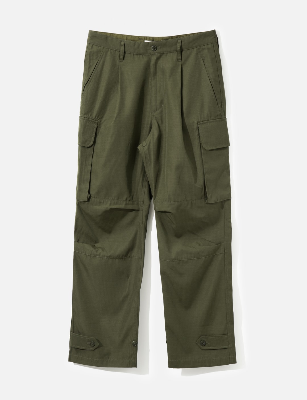 Nonnative Trooper 6p Trousers Poly Wool Ripstop In Green