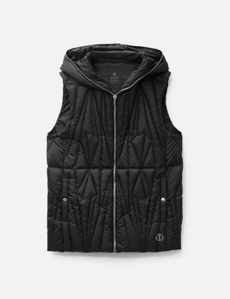 Moncler + Rick Owens Geocamo Ziplock Hooded Down Gilet view 6