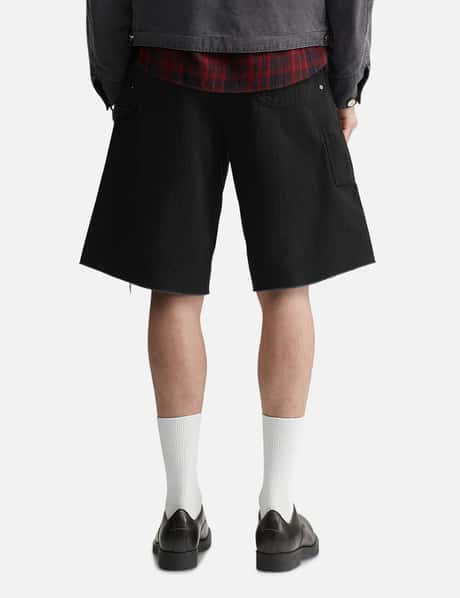 Hand Distressed HBT Double Knee Shorts view 12