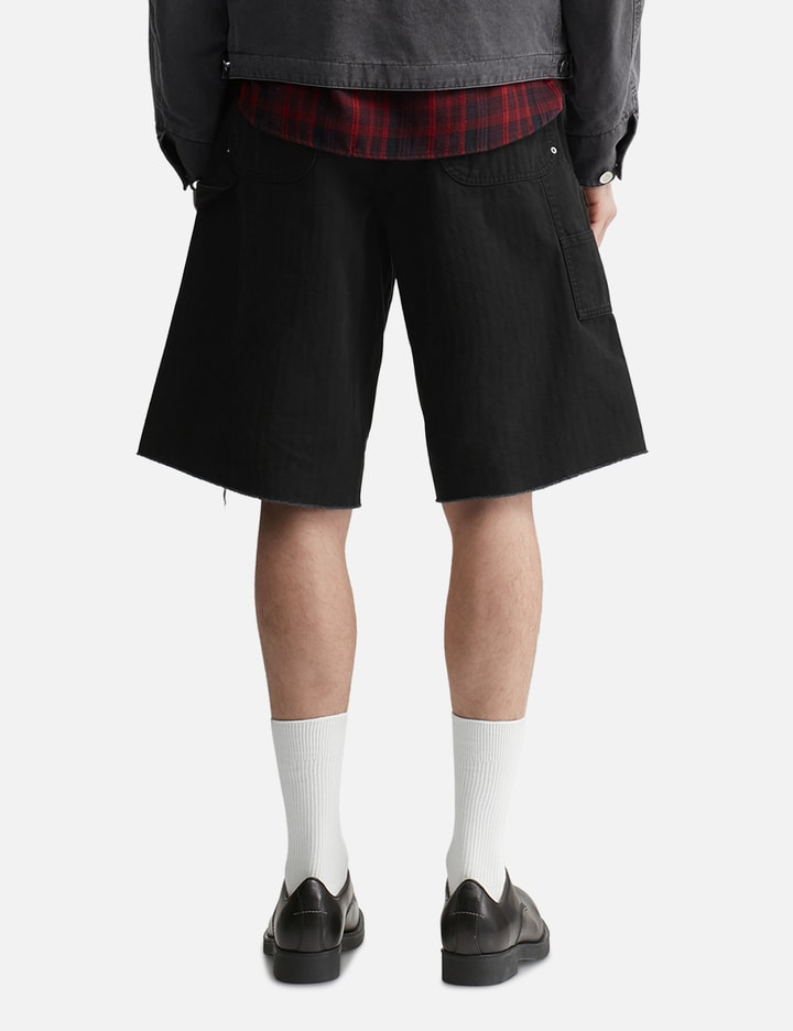 Tonywack Hand Distressed HBT Double Knee Shorts