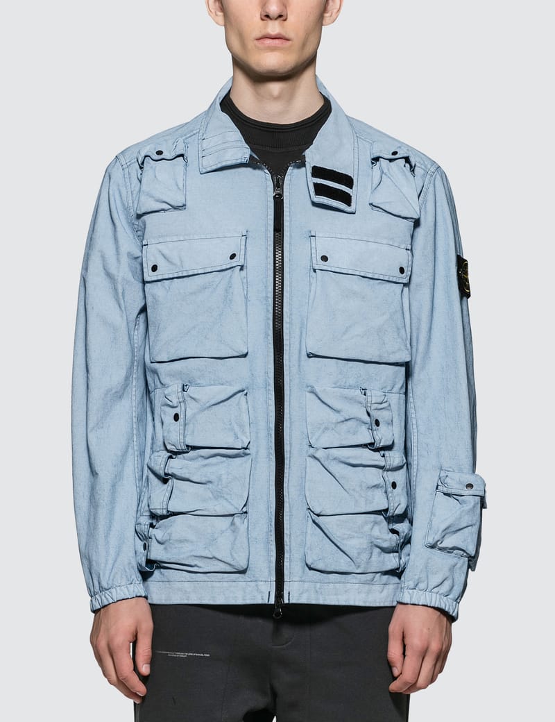 stone island canvas placcato