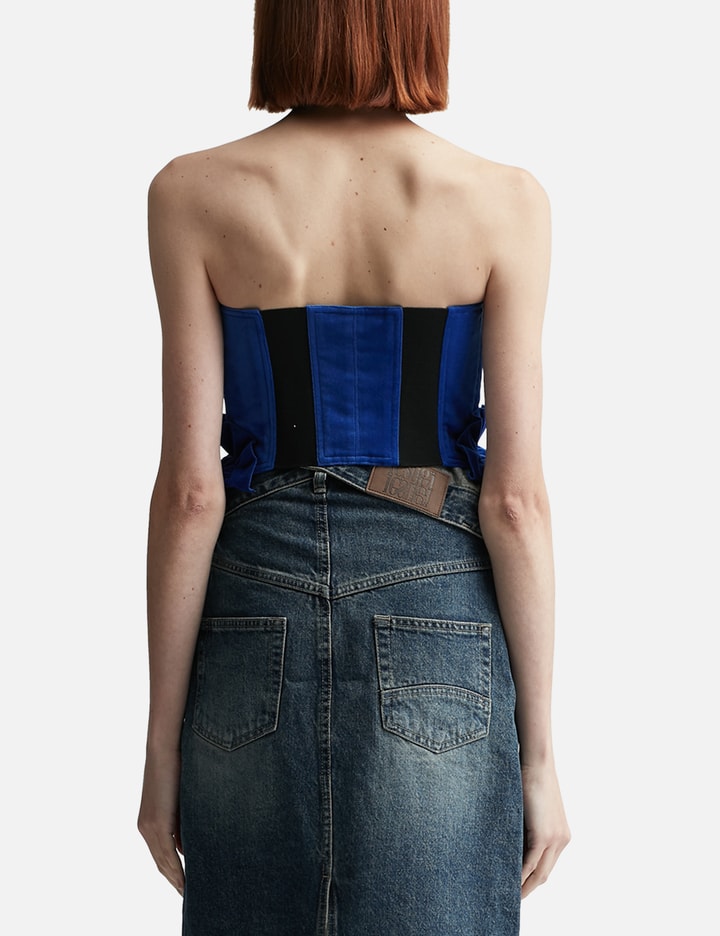 BLUE FRILL HEM BUSTIER Placeholder Image