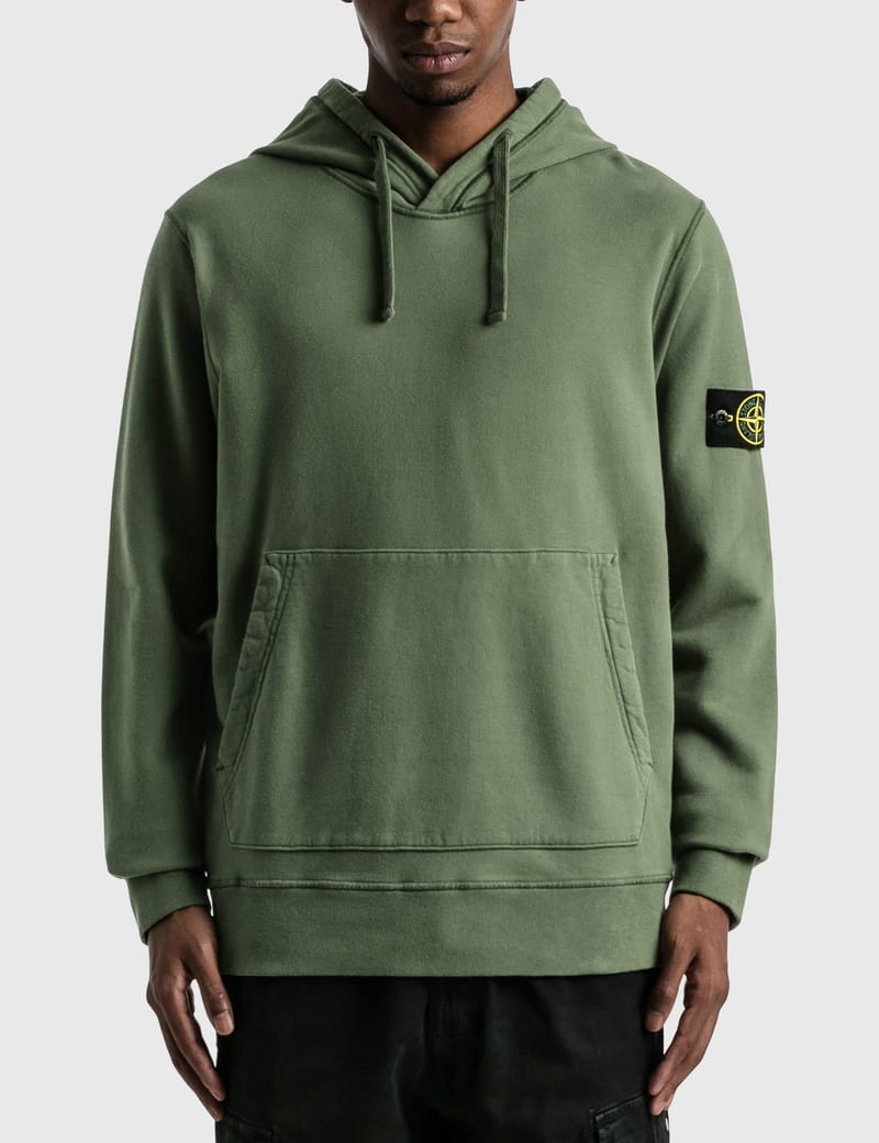 stone island dark green sweatshirt