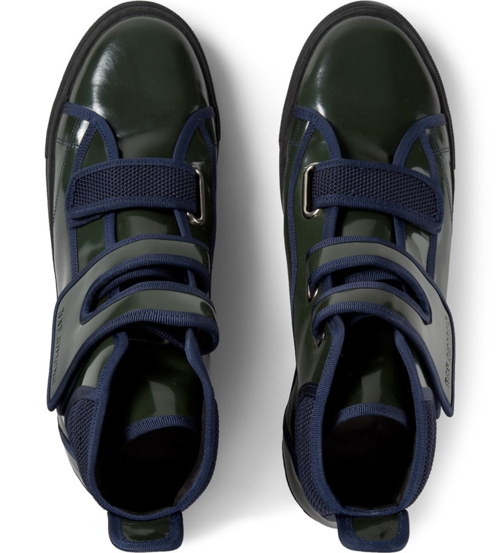 Dark Green High Velcro Sneakers Placeholder Image