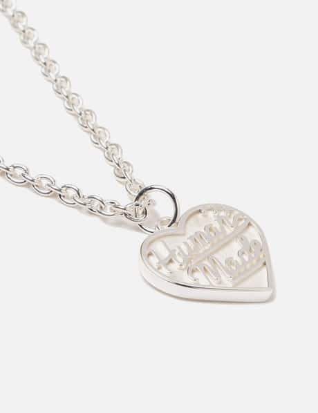 Human Made - HEART SILVER NECKLACE | HBX - Globally Curated  