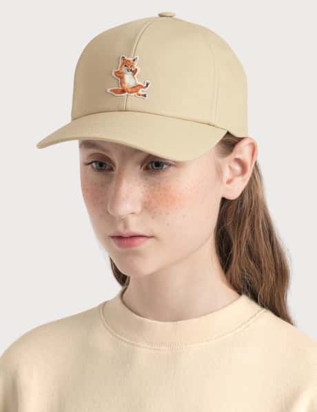 Maison Kitsuné - 6P Chillax Fox Patch Cap | HBX - Globally Curated 
