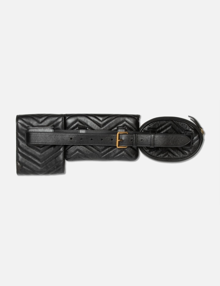 Shop Gucci Gg Marmont 3 In 1 Waist Bag In Black