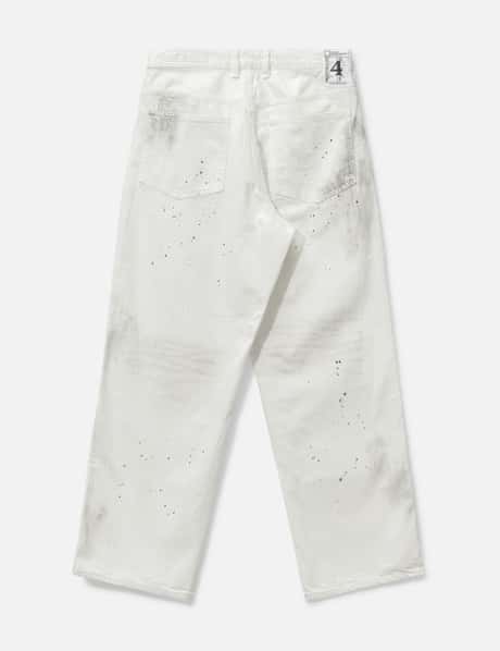 NEIGHBORHOOD BW Washed Utility Pants - 12ozデニム、ダメージ加工の 