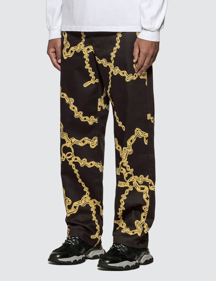 Gold Chain Print Chino Pants Placeholder Image