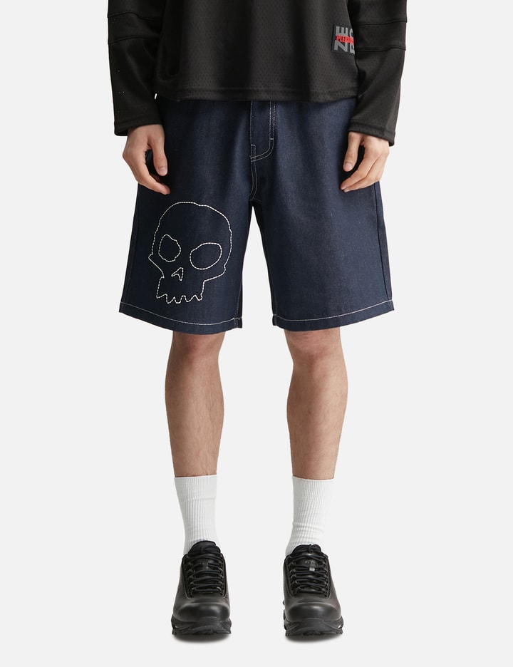Pleasures Zero X Pleasures Skull Jorts