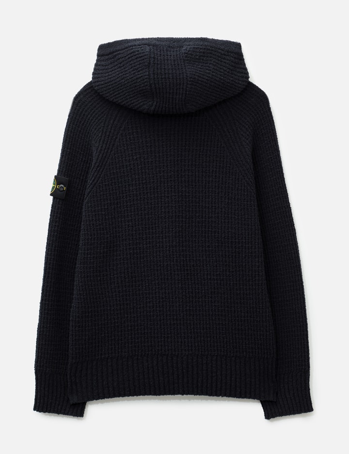 Stone Island Full Rib Cotton Bouclé Hooded Zip-Up Jumper