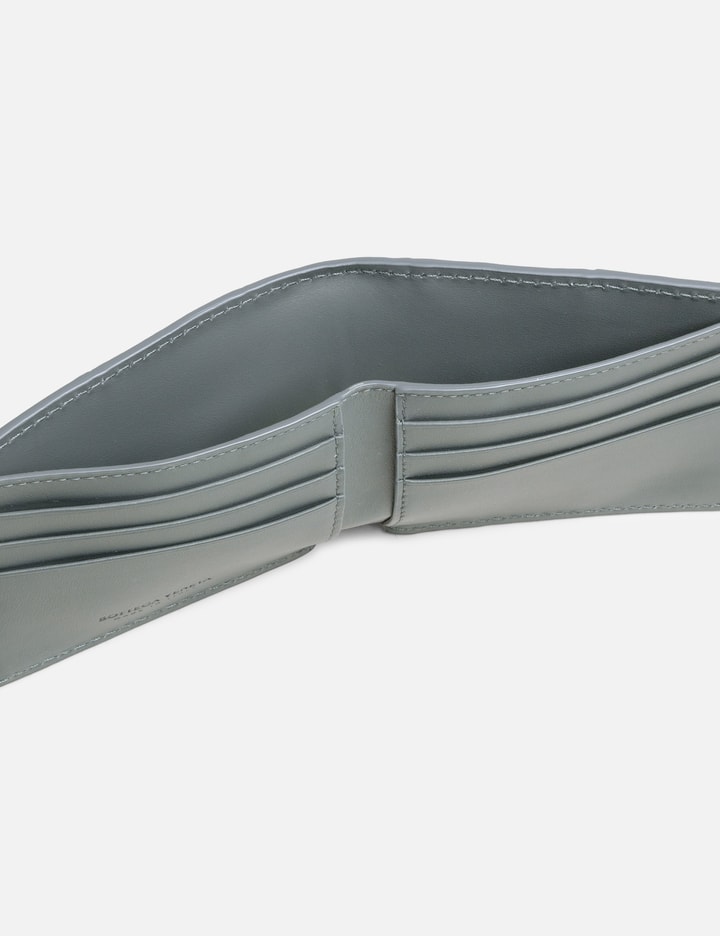Shop Bottega Veneta Cassette Bi-fold Wallet In Grey