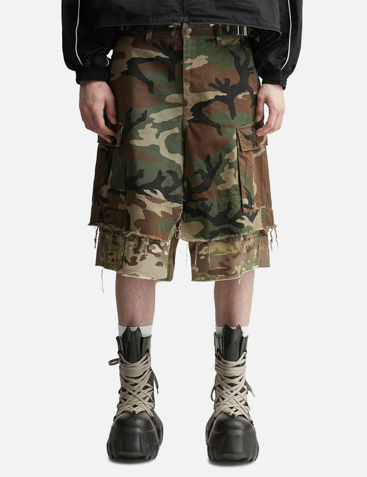 Layered Skirt Cargo Shorts Placeholder Image