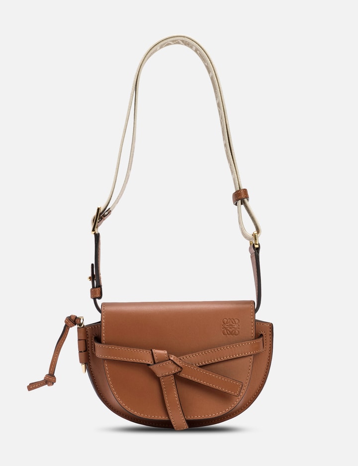 Shop LOEWE Small Gate Leather Saddle Bag