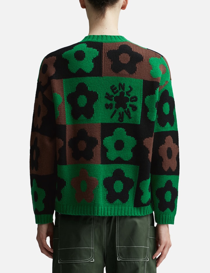 'Boke Flower Checkerboard' Checked Jumper Placeholder Image