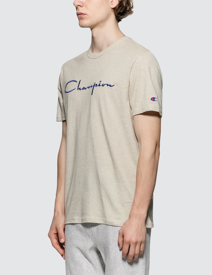 Cotton Linen Script Logo S/S T-Shirt Placeholder Image