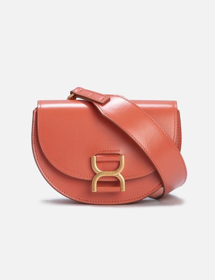 Chloé Marcie Mini Flap Bag In Orange