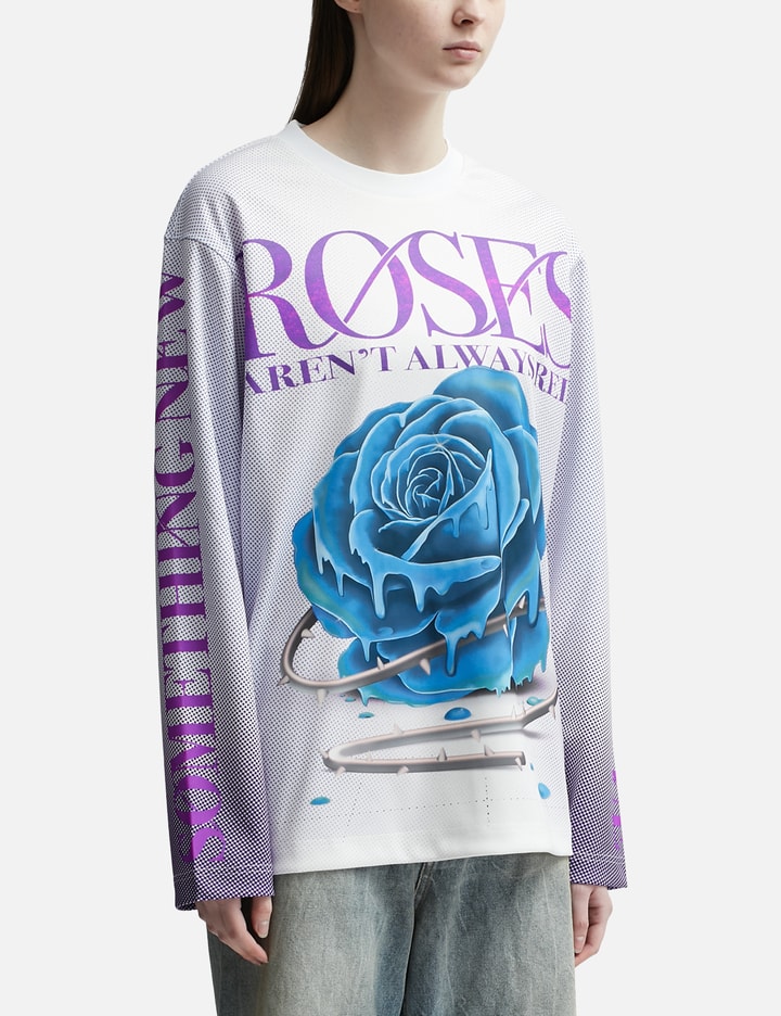 Burberry Rose Print Top In Multicolor