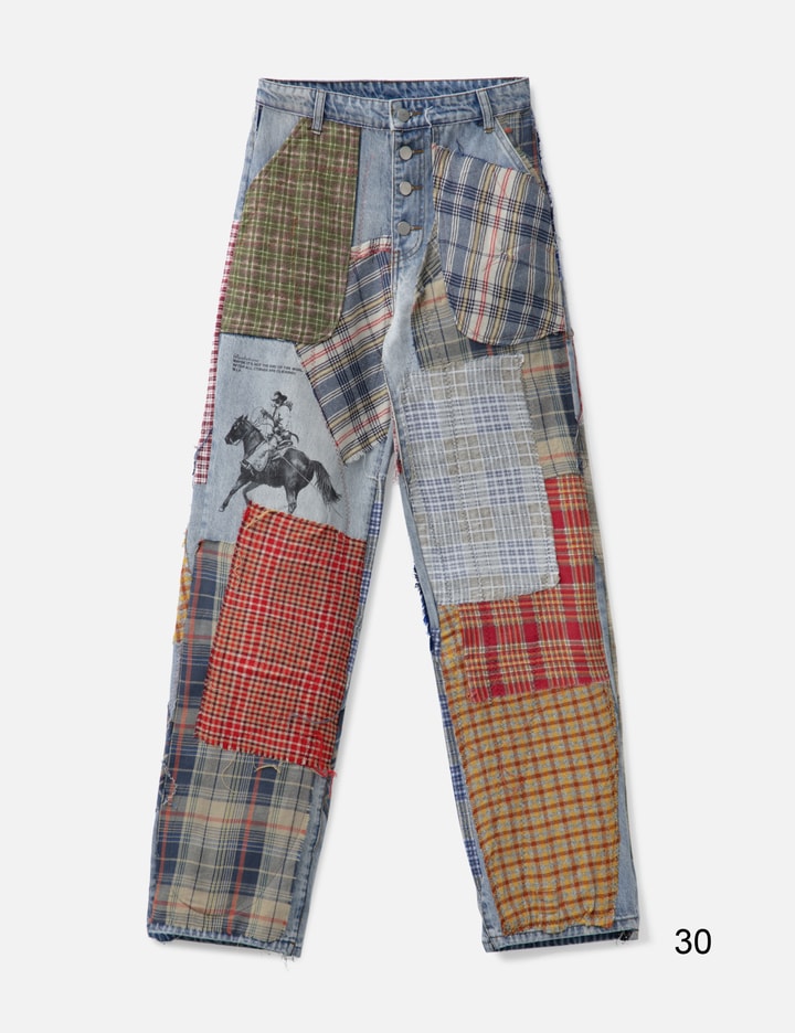 Scarecrow Patchwork Denim Shirt Placeholder Image