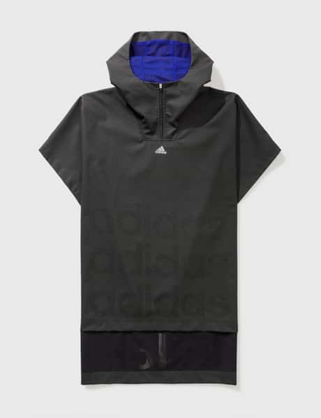 Adidas Originals Adidas Originals X Kolor Black Coated Anorak Coat